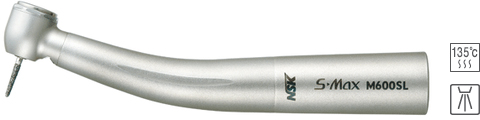 S-Max M600SL (NSK, Япония) - турбинный наконечник со стандартной головкой, с оптикой, четырехточечным спреем и керамическими подшипниками, подключение к переходнику Sirona  