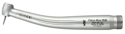 PANA-MAX PLUS MU B2 (NSK, Япония) - турбинный наконечник с миниатюрной головкой, без оптики, с четырехточечным спреем  и керамическими подшипниками, прямое подключение к шлангу Borden  