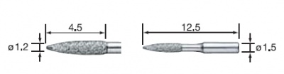 V-G77 (NSK, Япония) - реставрационные насадки со стандартной алмазной крошкой для окончательной обработки/шлифовки/полировки к держателю V-30 к ультразвуковым скалерам Varios NSK и Satelec, 3 шт. в упаковке 