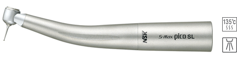 S-Max pico SL (NSK, Япония) - турбинный наконечник с ультра-миниатюрной головкой, с оптикой, одинарным спреем и керамическими подшипниками, подключение к переходникам Sirona