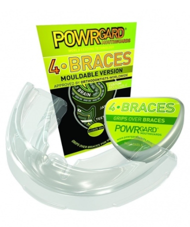 картинка Спортивная капа для брекетов POWRGARD 4 BRACES™ (double- для обеих челюстей), цвет - зеленый от Алдент