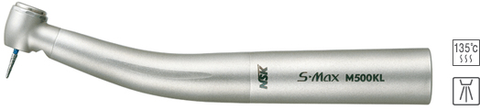 S-Max M500KL (NSK, Япония) - турбинный наконечник с миниатюрной головкой, с оптикой, четырехточечным спреем и керамическими подшипниками, подключение к переходнику KaVo® MULTIflex 