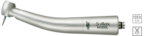 S-Max M500 (NSK, Япония) - турбинный наконечник с миниатюрной головкой, без оптики с четырехточечным спреем и керамическими подшипниками, подсоединение к переходникам NSK