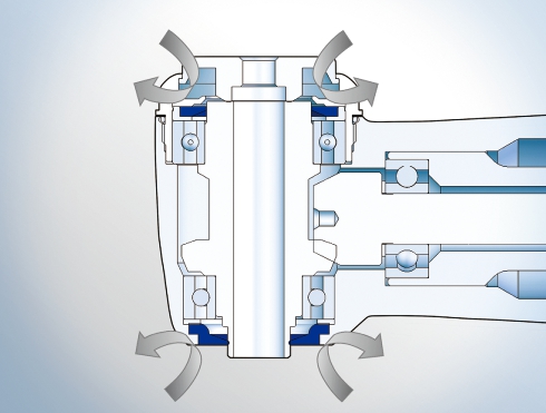 картинка Ti-Max X-DSG20Lh - разборный угловой хирургический наконечник с оптикой, понижение 20:1, титановый корпус с шестигранной системой зажима бора (NSK, Япония) от Алдент