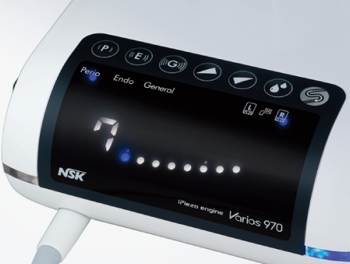 Скалер ультразвуковой Varios 970 Lux NSK с оптикой для парадонтологии, эндодонтии, снятия зубных отложений, минимально инвазивных операций и ухода за имплантами, автономный
