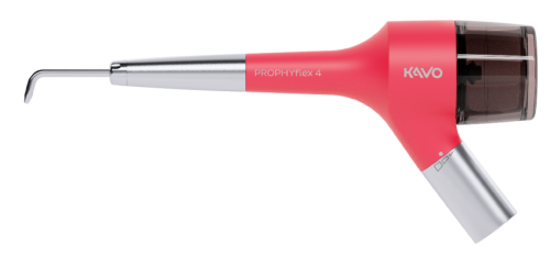 PROPHYflex 4 - наконечник стоматологический воздушный, порошкоструйный для очистки поверхностей зубов под соединение Multiflex в наборе с усиленной канюлей, цвет Flamingo - розовый,  (KaVo, Германия)