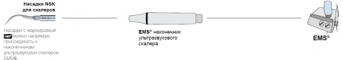 P21L-E (NSK, Япония) - насадка с небольшим изгибом влево к ультразвуковым скалерам EMS Продажа стоматологического оборудования в Санкт-Петербурге