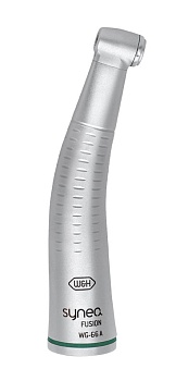 WG-66 A Synea Fusion (W&H, Австрия) Угловой наконечник, 2:1, одноточечный спрей, без оптики, диаметр головки 9,5 мм, кнопочный зажим для боров для угловых наконечников диаметром 2,35 мм