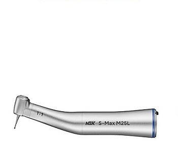 S-Max M25L - угловой наконечник с оптикой, передача 1:1, одинарный спрей, нержавеющая сталь (NSK, Япония) Предлагаем качественное оборудование для стоматологии