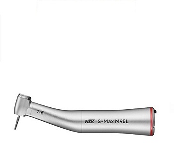 S-Max M95L NSK - угловой наконечник c оптикой, повышение 1:5, четырехточечный спрей, керамические подшипники Предлагаем качественное оборудование для стоматологии